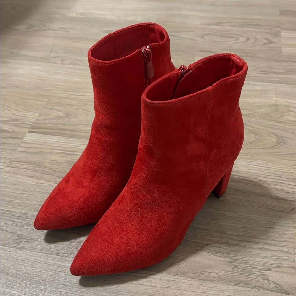 Dream Pairs Red Heeled Boots